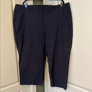 Talbots Chelsea Dark Chambray Pants 24W